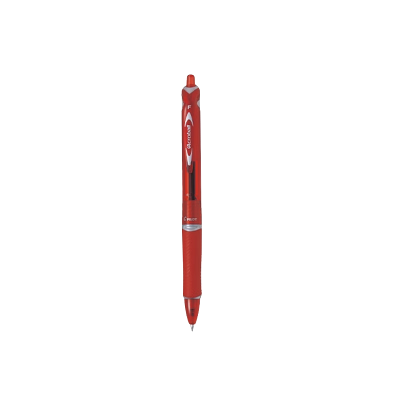 PILOT Retractable Ballpoint Pen, Acroball Smooth Writing Gel Ink Pen, Student Office Exam Pen BPAB-15F 0.7mm Red Single Pe