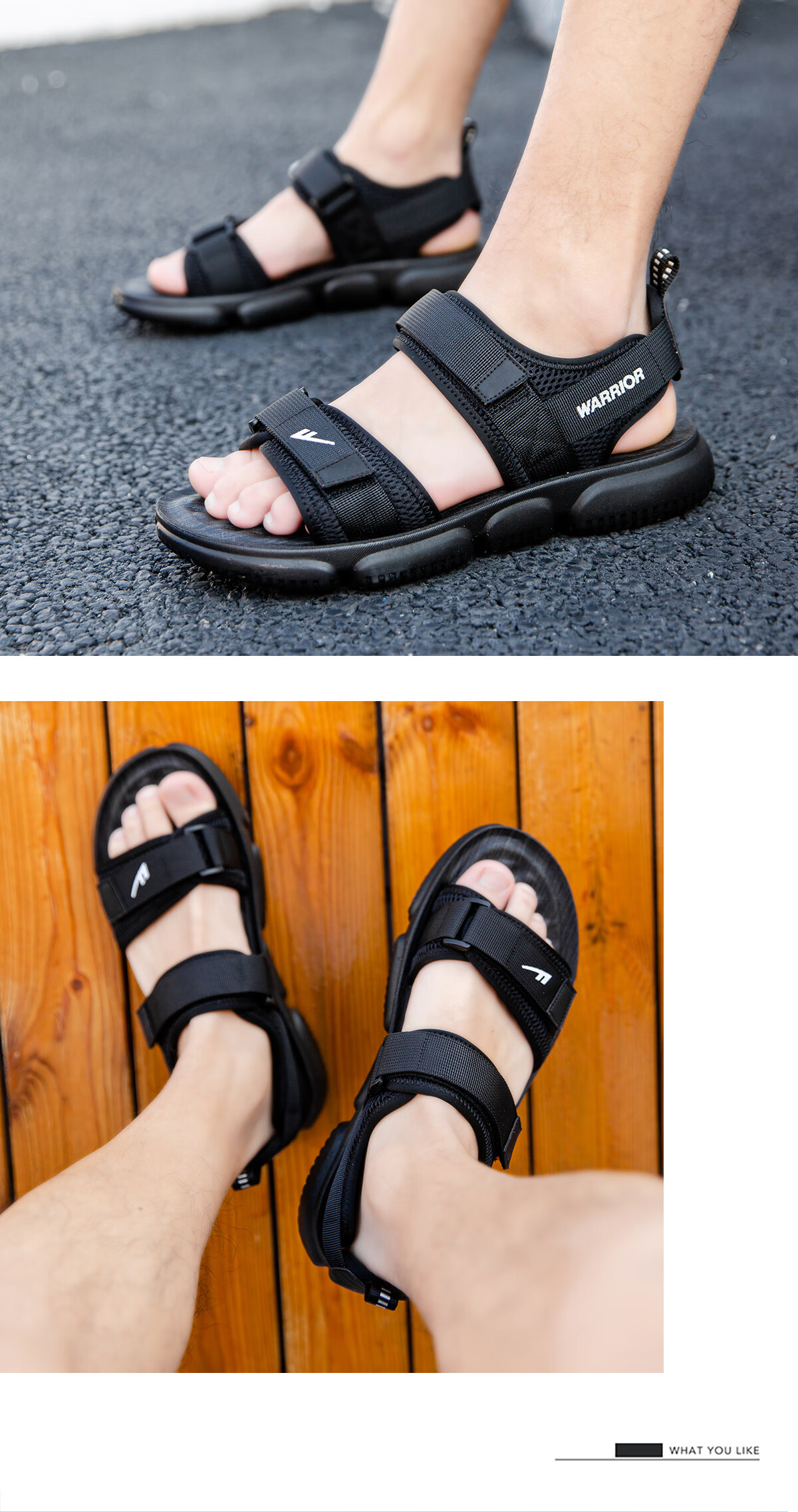 Huili Men's Shoes, Summer Outdoor Sandals, Casual Comfortable Soft-Soled Slippers, Versatile Men's Beach Shoes, 0496 Black, Size 40 10