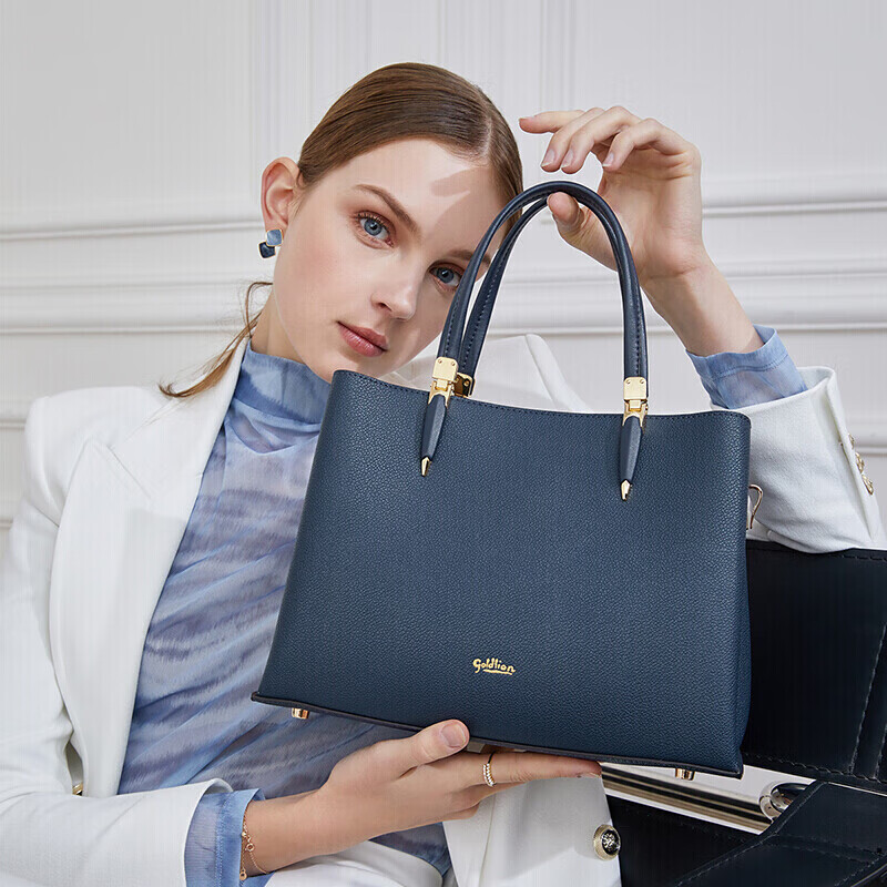 Goldlion Women's Handbag, Simple And Elegant Business Tote Bag, Birthday Gift for Ladies