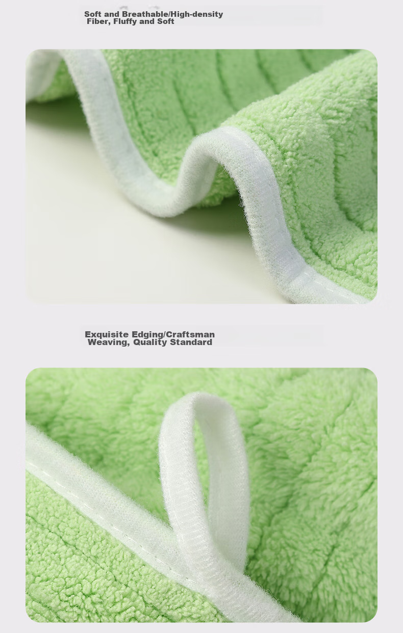 Grace Towels, 4 Pieces, Class A Soft Snowflake Fleece, for Face Washing And Bathing, Large Towels, Quick-Drying, for Home Use, Absorbent, Thick Face Towels for Men And Wome 16