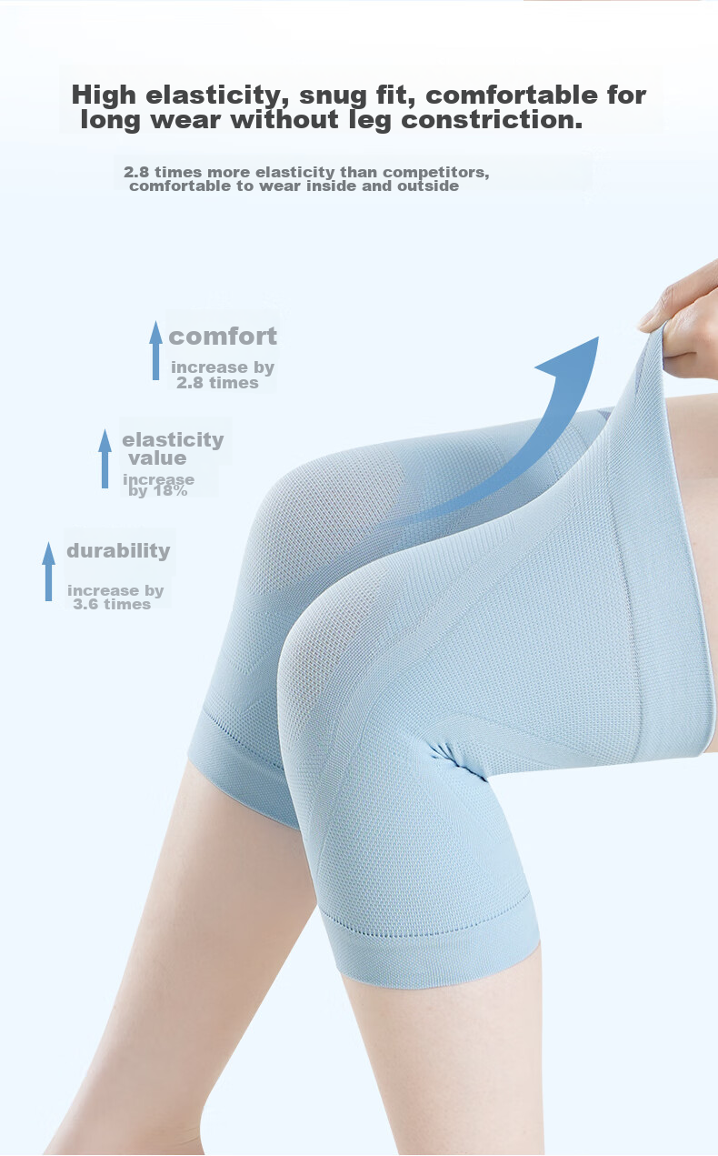 NAILEKESI N Sports Knee Brace for Women, Meniscus Protection, Knee Pain Relief, Arthritis Support, Warmth, Joint Care, Running Protection, Prevents Cold Legs 12