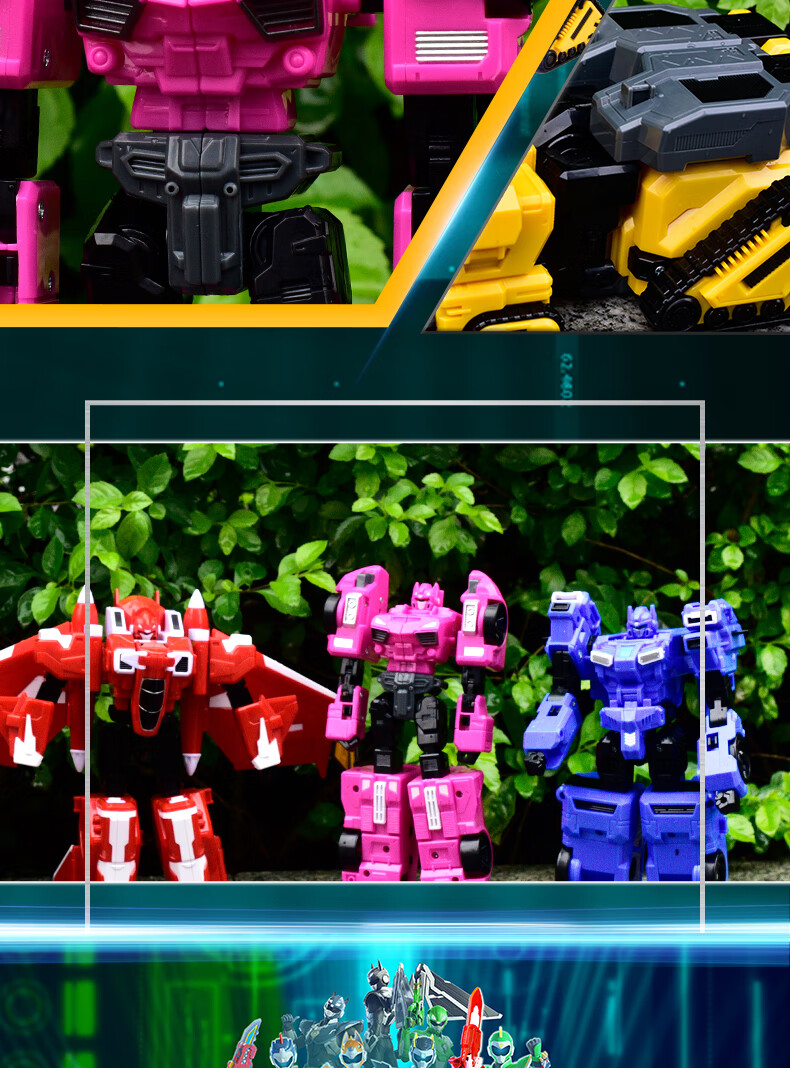 MinitegongduiX, Five-Year Anniversary Edition of Mecha Battle, Transforming Toy Robot, Gift for Young Boys 12