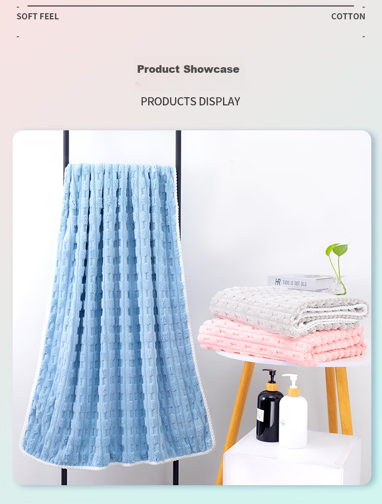 Grace 7A Grade Antibacterial Bath Towel, 275g Thickened Cloud-Soft Quick-Drying Soft Adult Coral Fleece Bath Towel for Men And Women, Sports 4