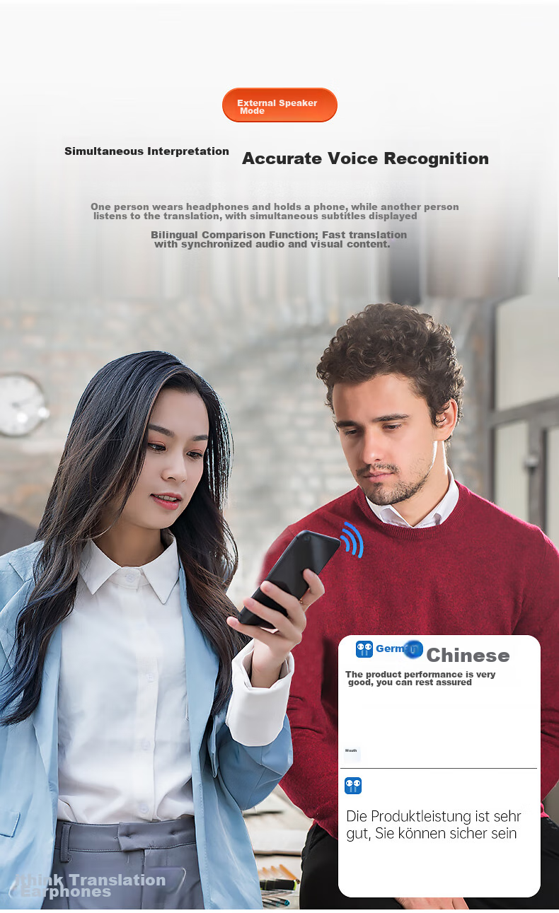 I think noise-canceling translation earphones are a business interpreter tool, a travel essential, and a smart oral language learning device for multiple languages 5