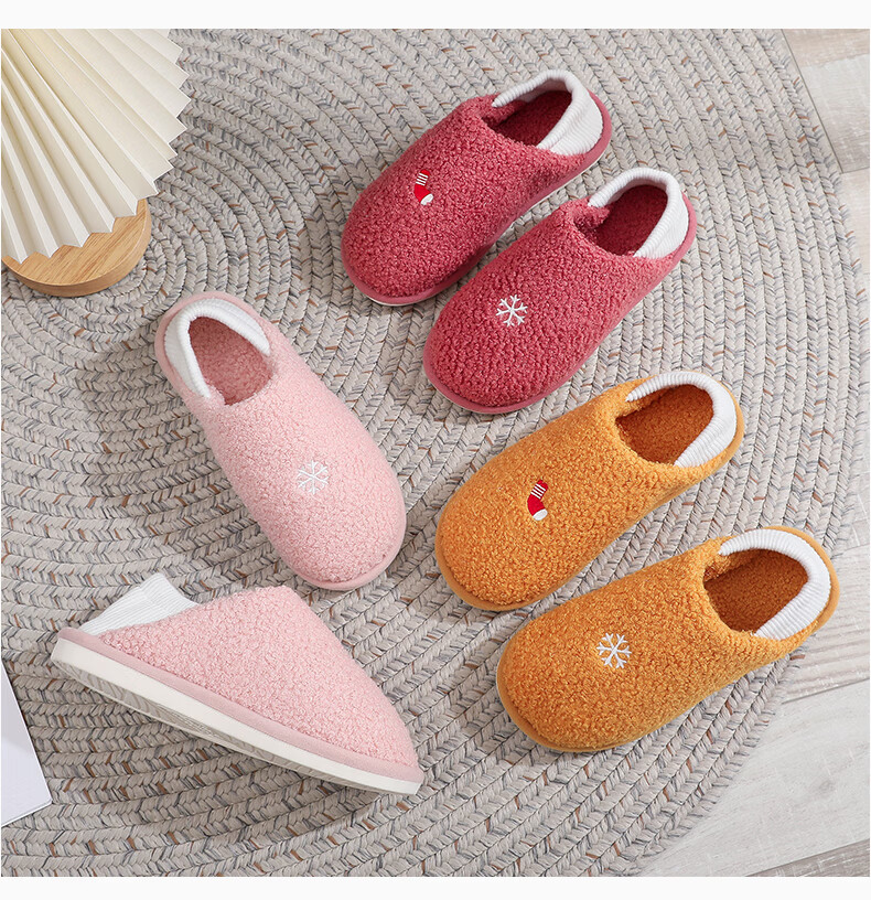 GUOLUOFEI Women's Slippers with Heel, Indoor Home Couple's All-Season Floor Slippers, Two-Way Wear, Postpartum Shoes, Gray, Size 41-42 9