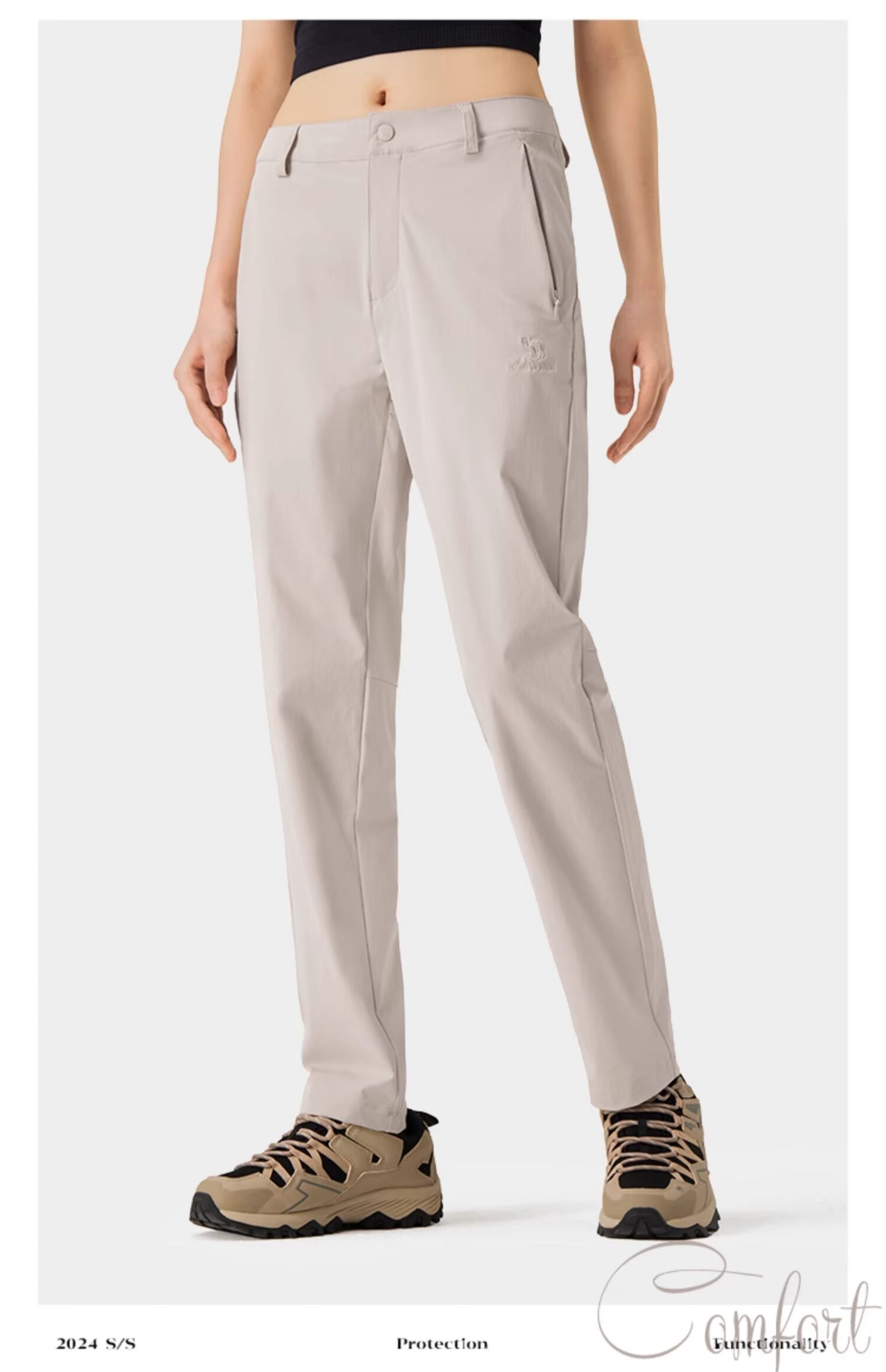 CAMEL Outdoor Quick-Dry Sun Protection Pants, UV-Resistant, Elastic Breathable Straight-Leg Pants, A14BAEO061 28
