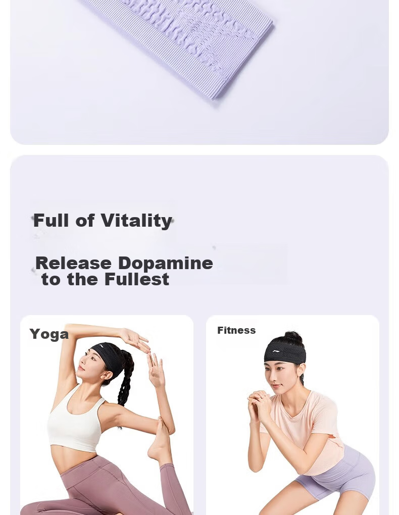 Li-Ning Sports Headband for Men And Women, Sweat-Absorbing Headband, Sweat-Stopping Band for Running, Sweat-Guiding Band for Basketball, Sweat-Proof Headband, Hair Tie, Headband 15