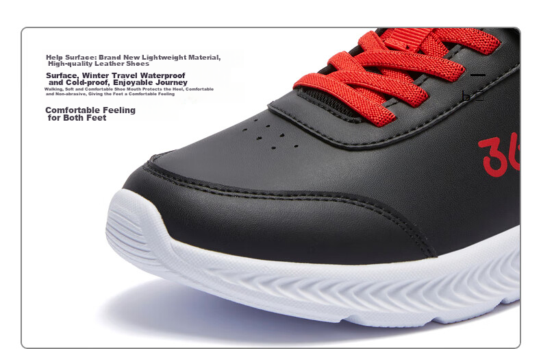 361° Children's Shoes, Kids' Sports Shoes, Winter 2025, for Boys And Girls Aged 3-14, Leather School Running Shoes, Yellow, Size 39 29