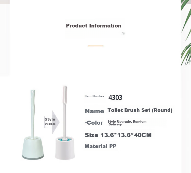 CHAHUA Toilet Brush, No Dead Angle, Wall-Mounted for Home Use, Long Handle for Cleaning Bathroom 3