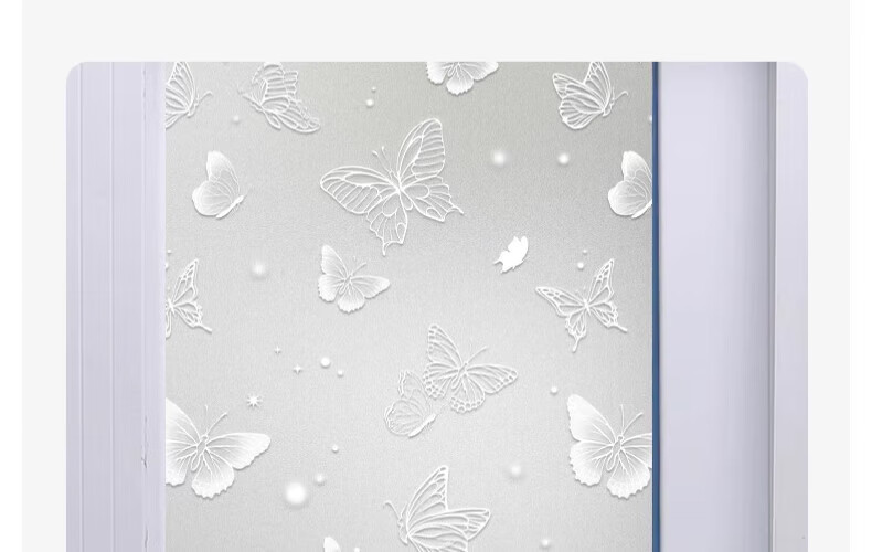 Zichen Window Static Cling Frosted Film, Light-Transmitting But Opaque Window Sticker, Glass Decal, Bathroom Privacy Film 14