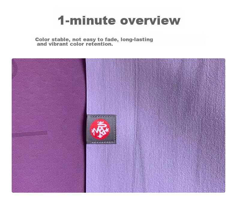 MANDUKA eKO Ultra-Thin Natural Rubber Yoga Mat, Foldable Portable Travel Non-Slip Mat, Frog Pattern, Midnight Blue 3