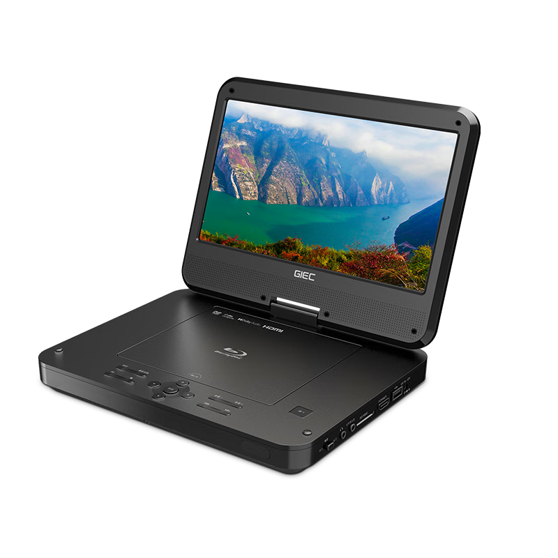 GIEC BDP-G360 Portable Mobile DVD Blu-Ray Player All-In Device, Children's Home Video Player, with TV Large Screen Disc Drive USB 1080P HD