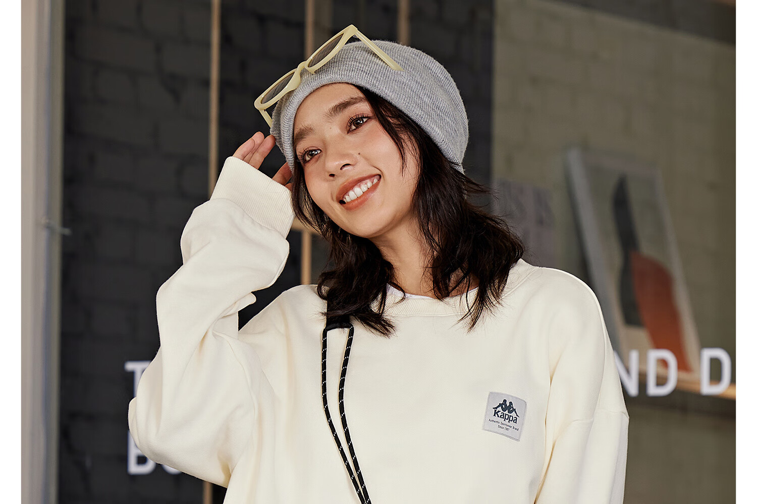 Kappa Knitted Pullover Sweater for Women, 2025 New Round Neck Top, Sports Long-Sleeve Sweatshirt for Men, K0EW2WT93P 21