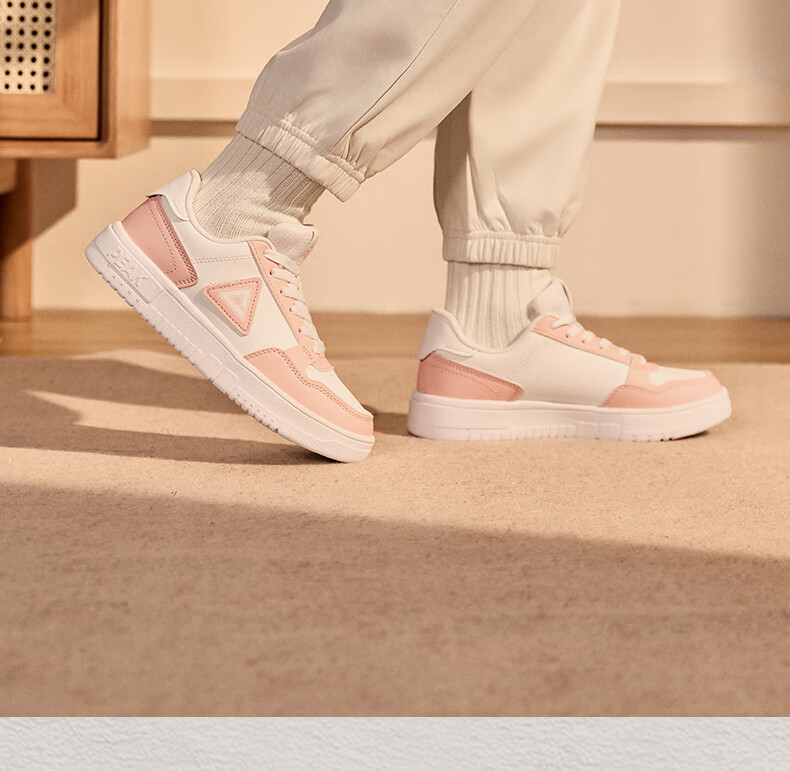 PEAK Women's Sneakers, Summer Mesh Breathable Wear-Resistant Casual Shoes, Air Force One Style White Sneakers for Women, Sports Shoes DB310128 17