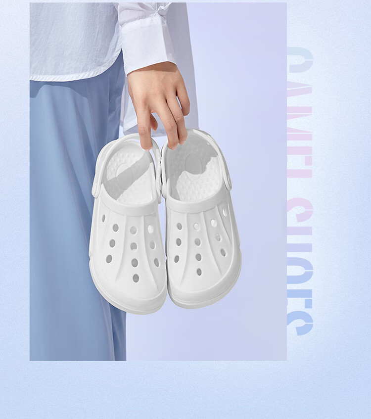 CAMEL Perforated Shoes, Summer Breathable Beach Shoes, Closed-Toe Sandals for Men And Women, Soft-Soled Non-Slip Slippers, A12253a3037 4