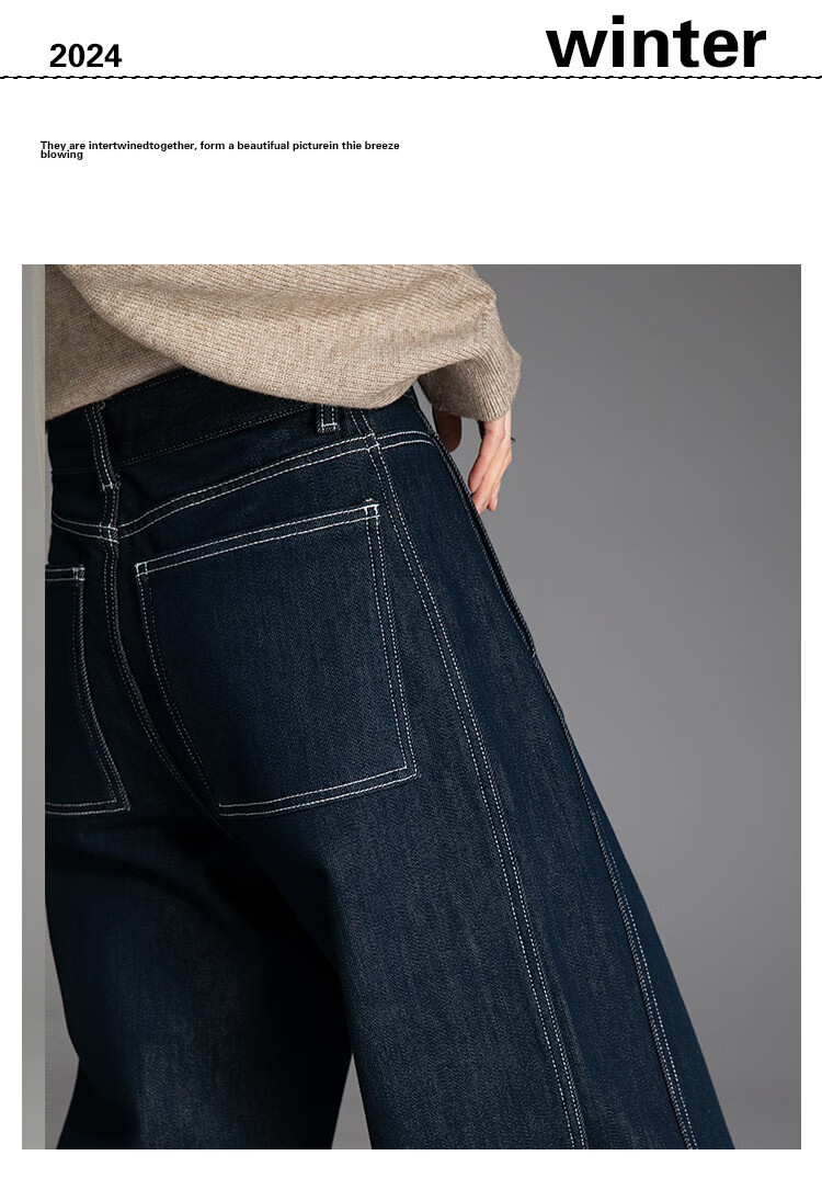 Dme Winter Anti-Fading Warm Fleece Straight-Leg Jeans, Warm Slim Fit Wide-Leg Pants for Wome 3