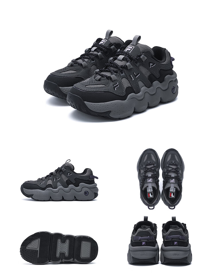 FILA Panini Official Women's Retro Sports Basketball Casual Chunky Dad Sneakers Autumn Shoes 18