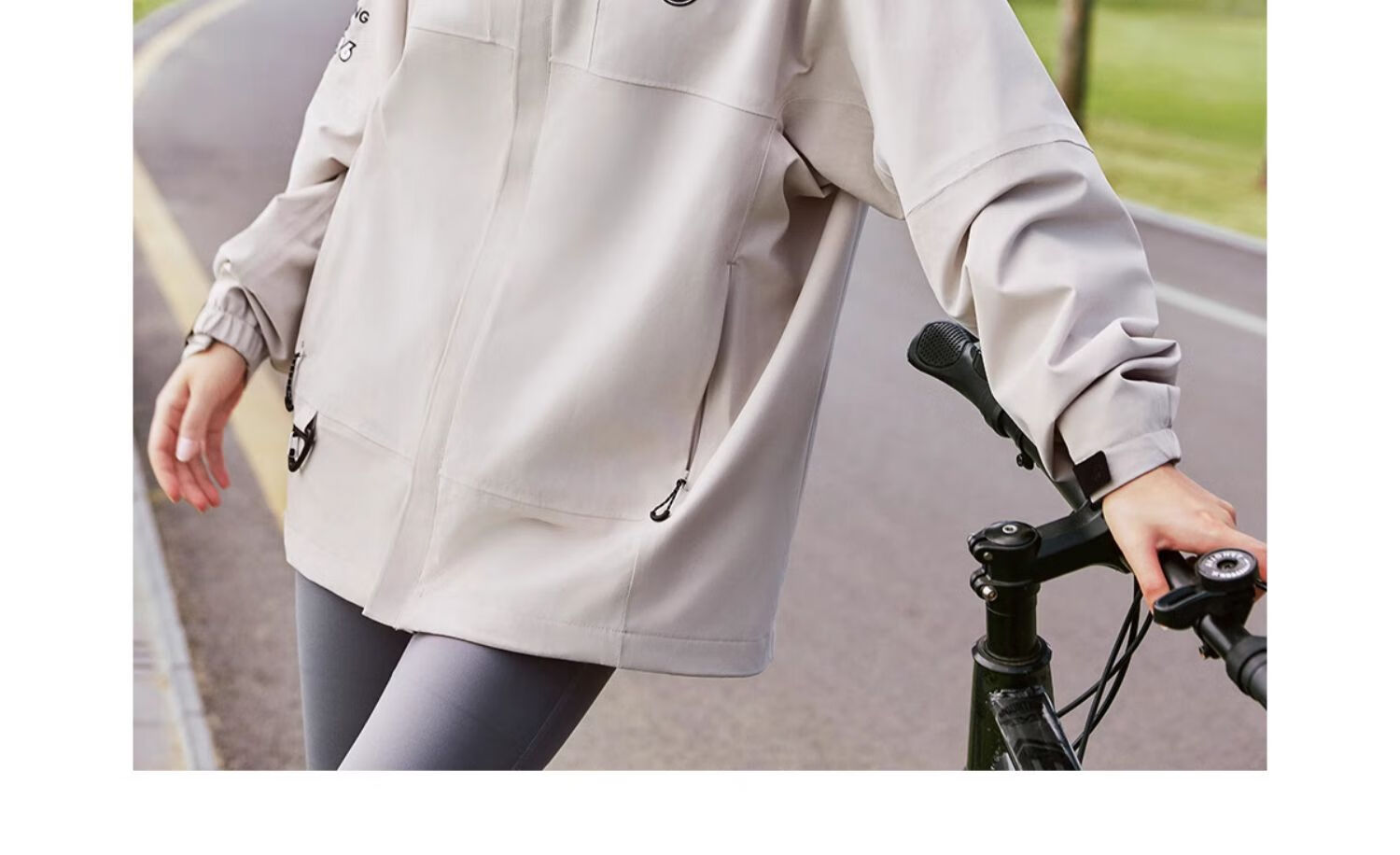 CAMEL Panda Outdoor Single-Layer Waterproof Jacket for Men And Women, Hard Shell Color-Block Coat A34BA46169, Lime Green, 2XL 21