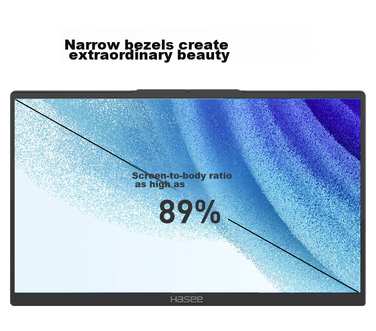 HASEE Elegant X6-16 Inch Thin And Light Business Laptop (I5-12450H, 16GB RAM, 512GB SSD, WiFi6) Silver 5