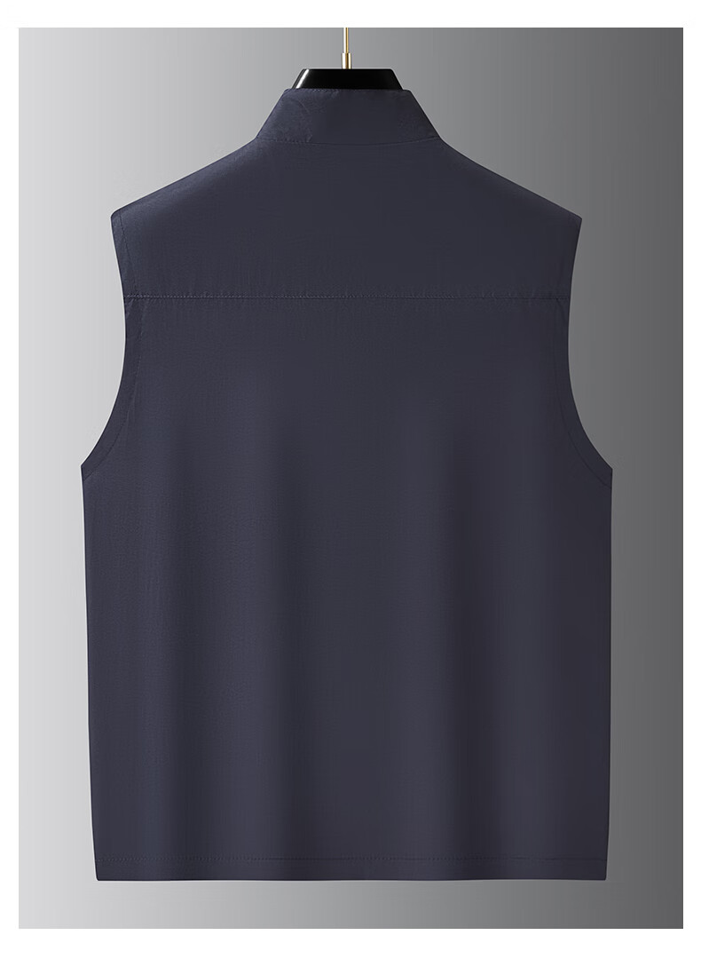 JEEP SPIRIT Men's Spring and Autumn Casual Sleeveless Vest Khaki L 36