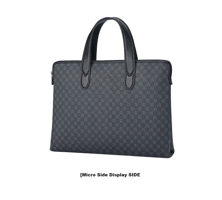 Goldlion Handbag, Horizontal Style, Large Capacity Laptop Bag, PVC Men's Bag, Business Briefcase, Birthday Gift 19