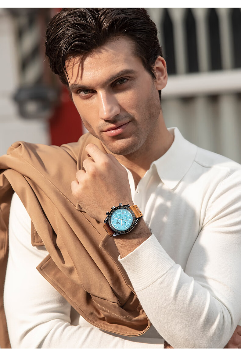 TSAR BOMBA Benyar Men's Quartz Watch Casual Business Self-Gift for Boyfriend, Student Exam Watch Father's Day Gift 21
