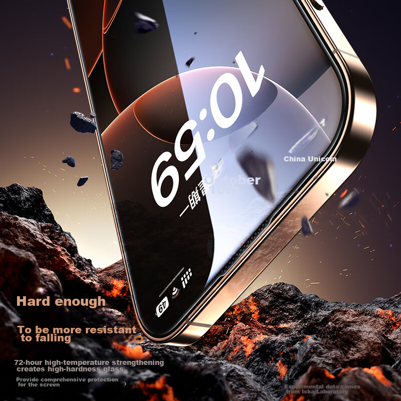 Защитное стекло Yisika для iPhone 16 Pro Max, закаленное, противоударное, антиотпечатки, HD, 2 шт. + набор инструментов