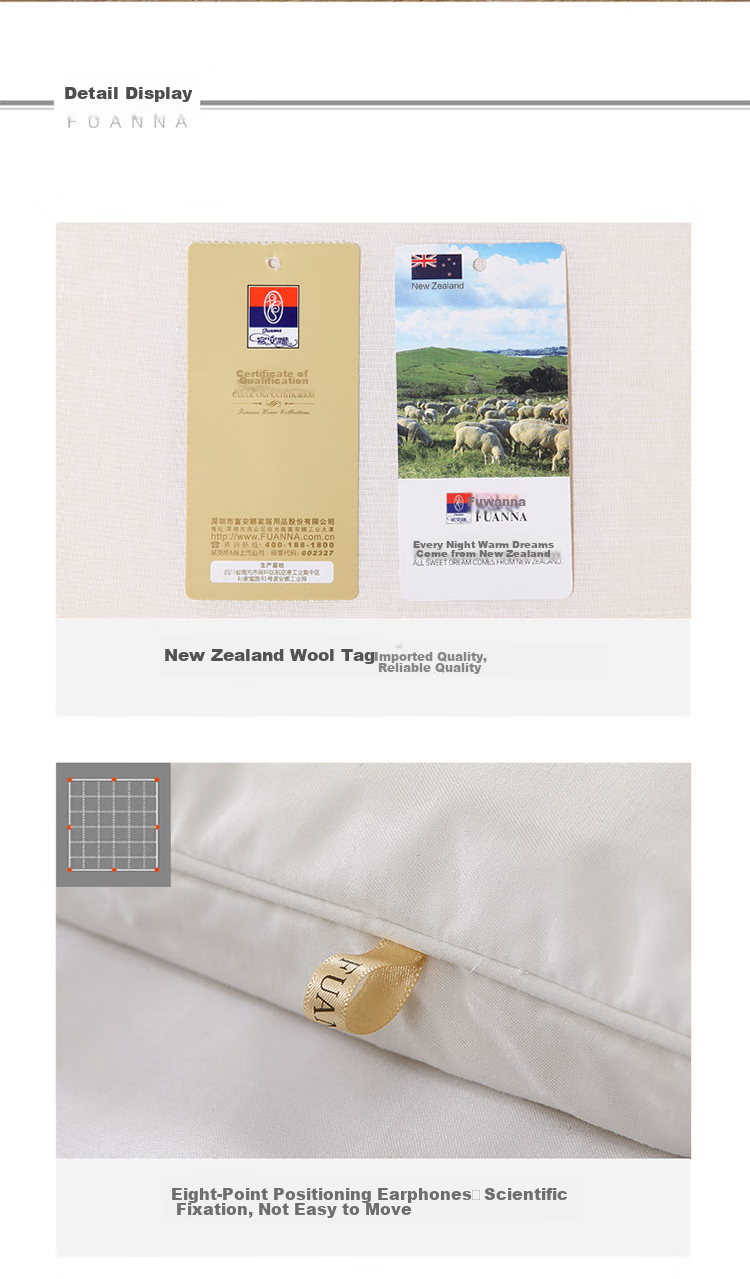 FUANNA Wool Comforter, 51% New Zealand Imported Wool, Double Size Winter Quilt, Approximately 6.6 Jin (3.3 Kg), 203*229cm 14