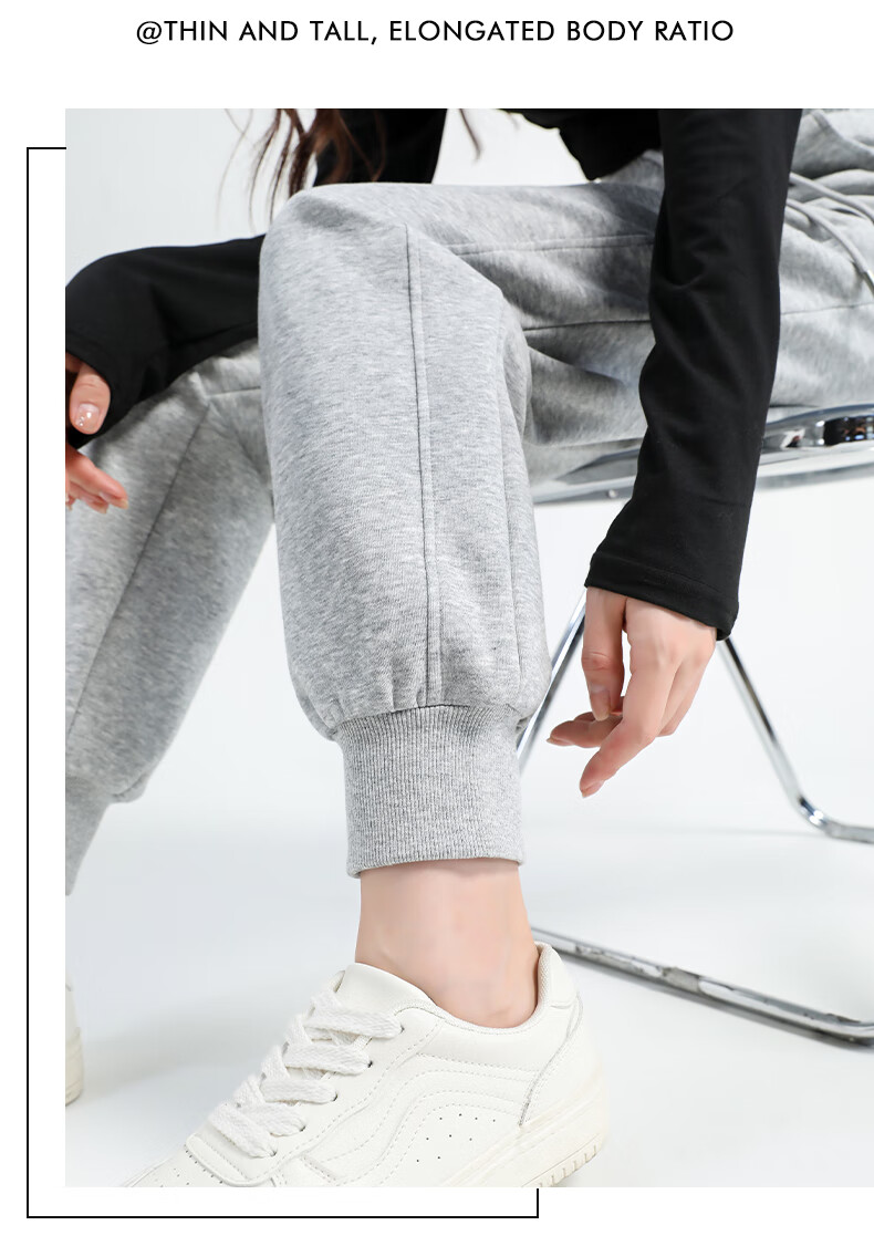 Baleno High-Waisted Loose Comfortable Sweatpants for Women, Spring/autumn 2025 New Style Outdoor Sports Fitness Casual Pants 15