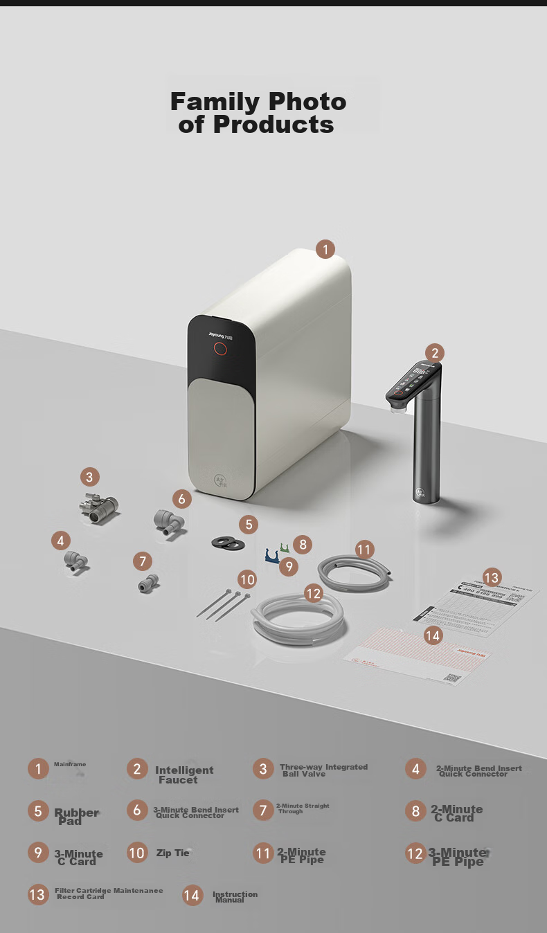 Joyoung Hot Water Purifier, Heat Small Clean R1 1000G, 2.5L/min High Flow Rate, Instant Hot Drinking Machine for New Water, RF601 16