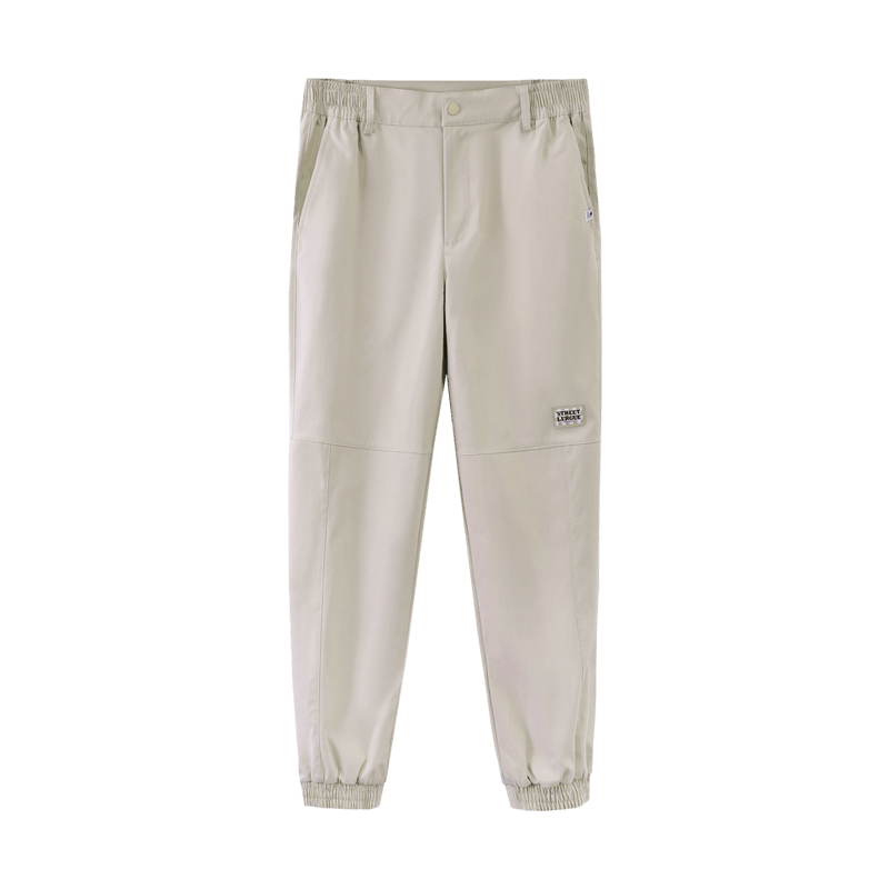 CAMEL Women's Casual Sports Pants, Water-Repellent Woven Jogger Sweatpants, J23CAVLR059, Light Khaki, L