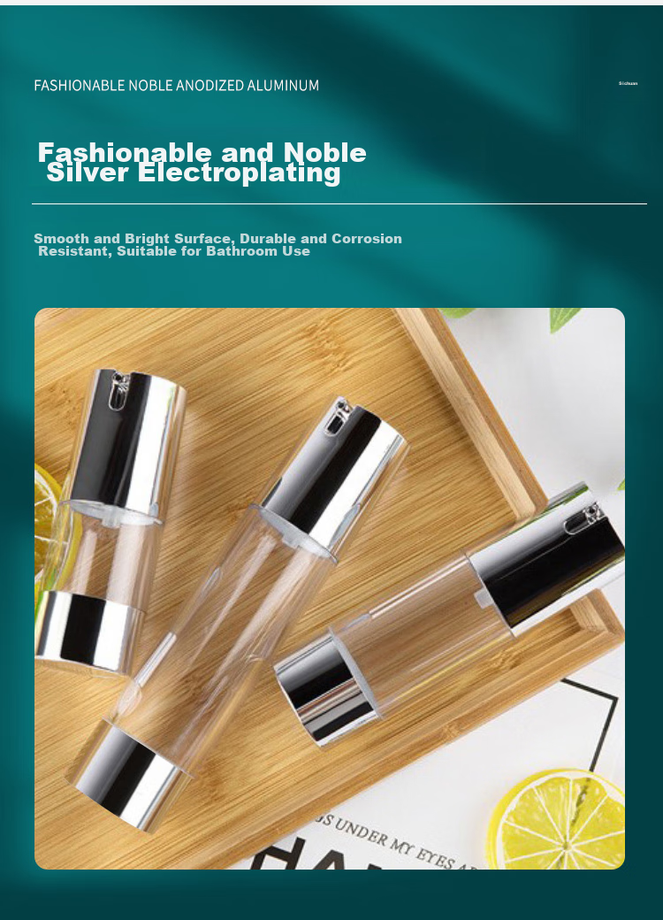 UPLUS Flow Light Series Travel Vacuum Dispensing Bottle Set, 50ml*2, Lotion Bottle, Pump Bottle, Empty Bottle 7