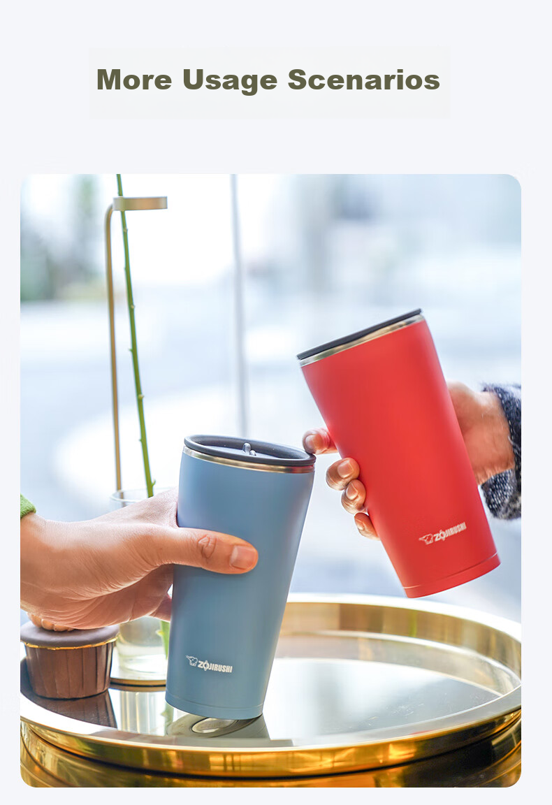 ZO JIRUSHI Stainless Steel Insulated Coffee Mug for Men and Women, Student Outdoor Thermal Water Bottle 450ml SXFSE45-AD 11