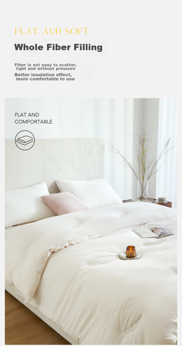 Dohia Soybean Fiber Quilt, Class A Pure Cotton 50% Soybean Spring And Autumn Comforter, All-Season Duvet Insert, Approximately 4.3 Jin (2.15 Kg), 203*229cm 10