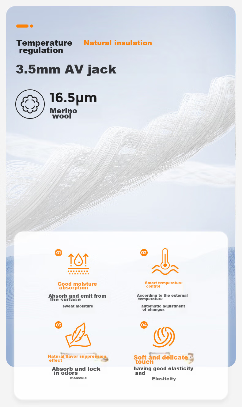 SURPINE Children's Merino Wool Ski Quick-Dry Shirt, Moisture-Wicking Antibacterial Underwear 3
