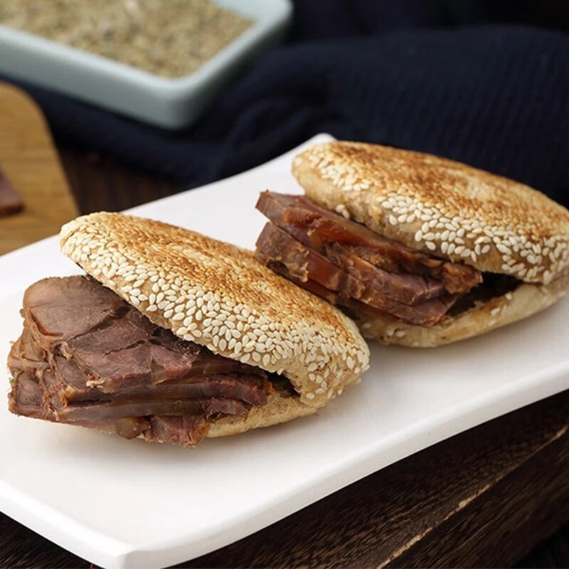 紫光园麻酱烧饼火烧280g/4枚火烧 早餐空气炸锅食材清真北京特产