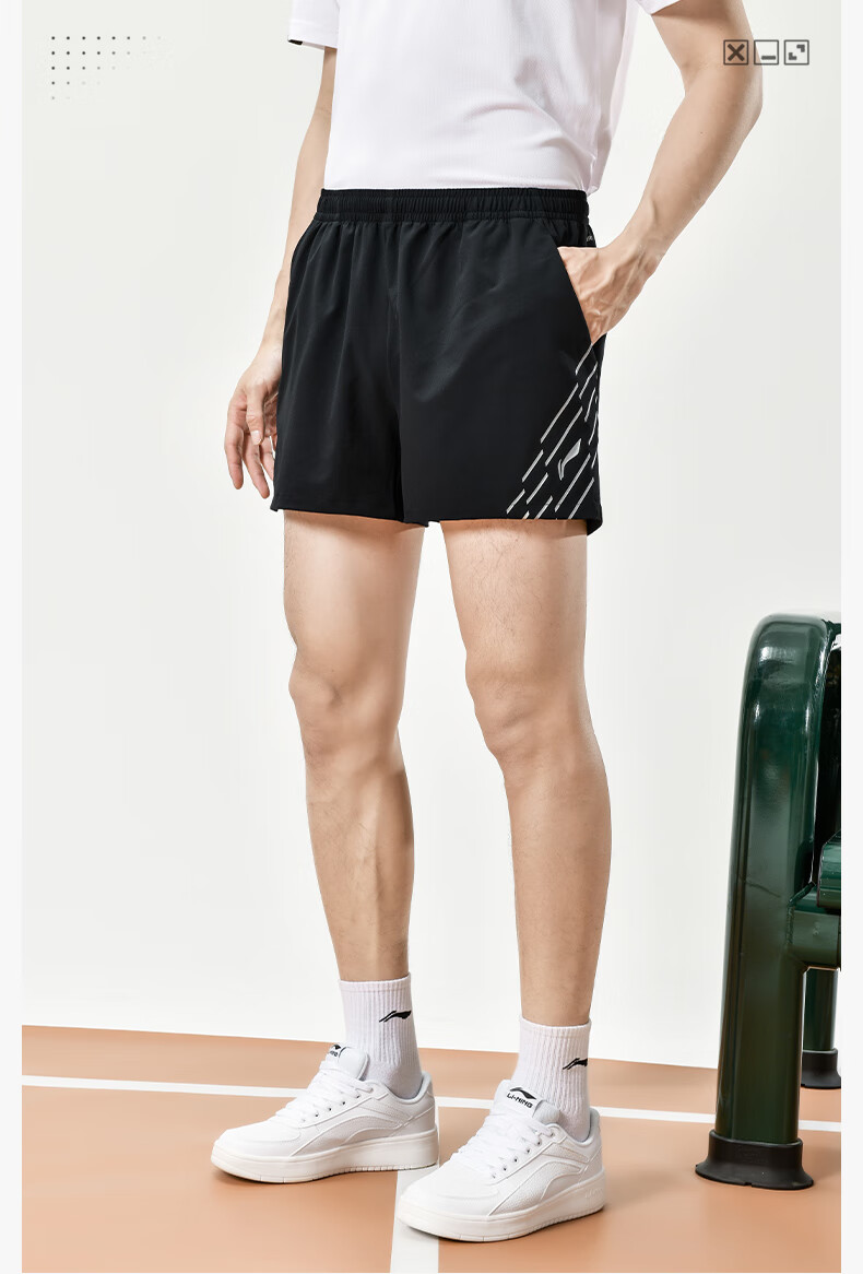 Li-Ning Table Tennis And Badminton Shorts, Quick-Dry Team Uniform for Men And Women, Competition And Training Sportswear, 2XL 14