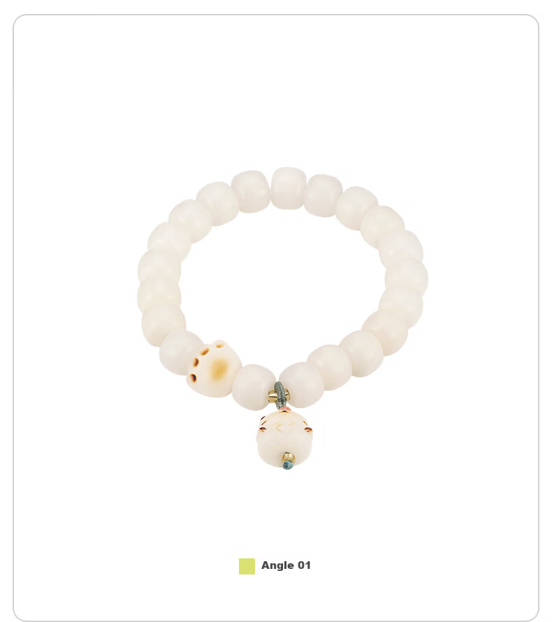 AJIDOU Women's Bracelet, Quartz And Jade Bead Bracelet, Fashionable Crystal Layered Bracelet, Birthday Gift for Best Friend, Mid-Autumn Festival Gift 7