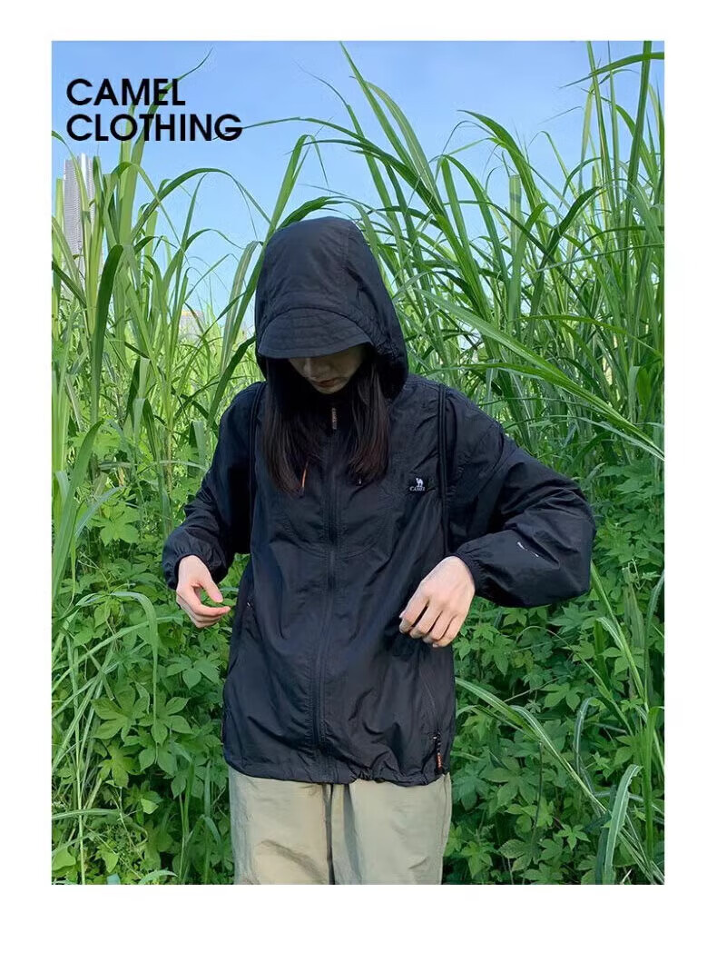 CAMEL [Wang Junkai Edition] Muguang Sunscreen Jacket UPF50+ Breathable Cooling UV Protection Outdoor Fishing Coat 12