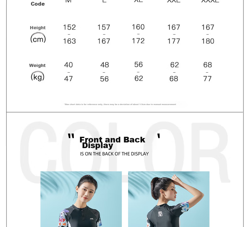 Li-Ning Women's Two-Piece Swimsuit, Push-Up Slimming Design for Beach Vacation And Hot Springs, Chinese Style Swimwear, 082 Black, Size M 12