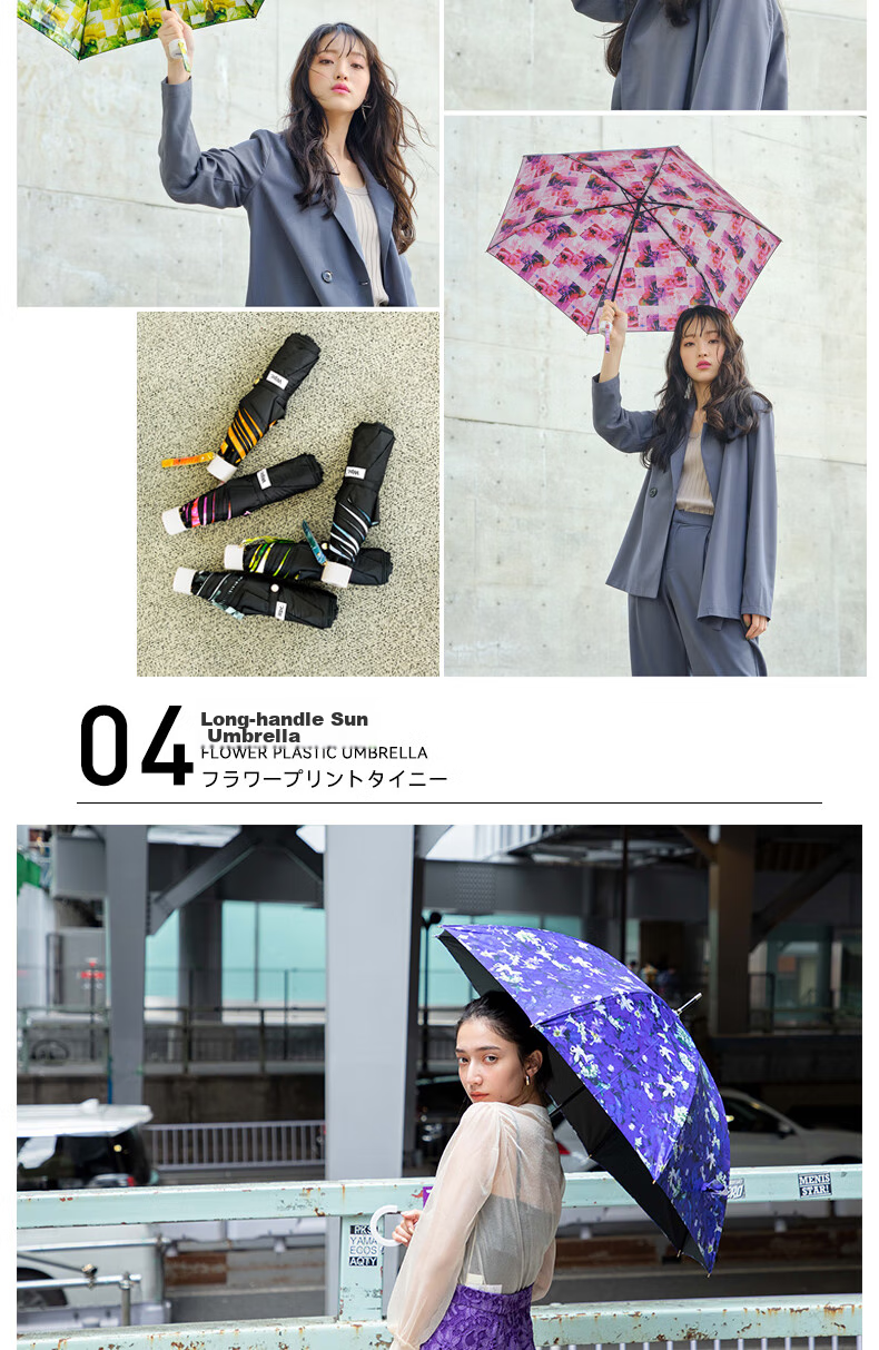 Wpc. Plantica Huadao Jia Huayang Co-Branded Colorful Black Umbrella, Sun And Rain Dual-Use Folding Parasol 13