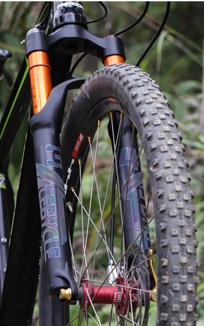 LEBYCLE 26/27.5 Inch Shoulder-Control Mountain Bike Front Fork Shock Absorber Air Suspension Fork Air Pressure Fork Accessories 5
