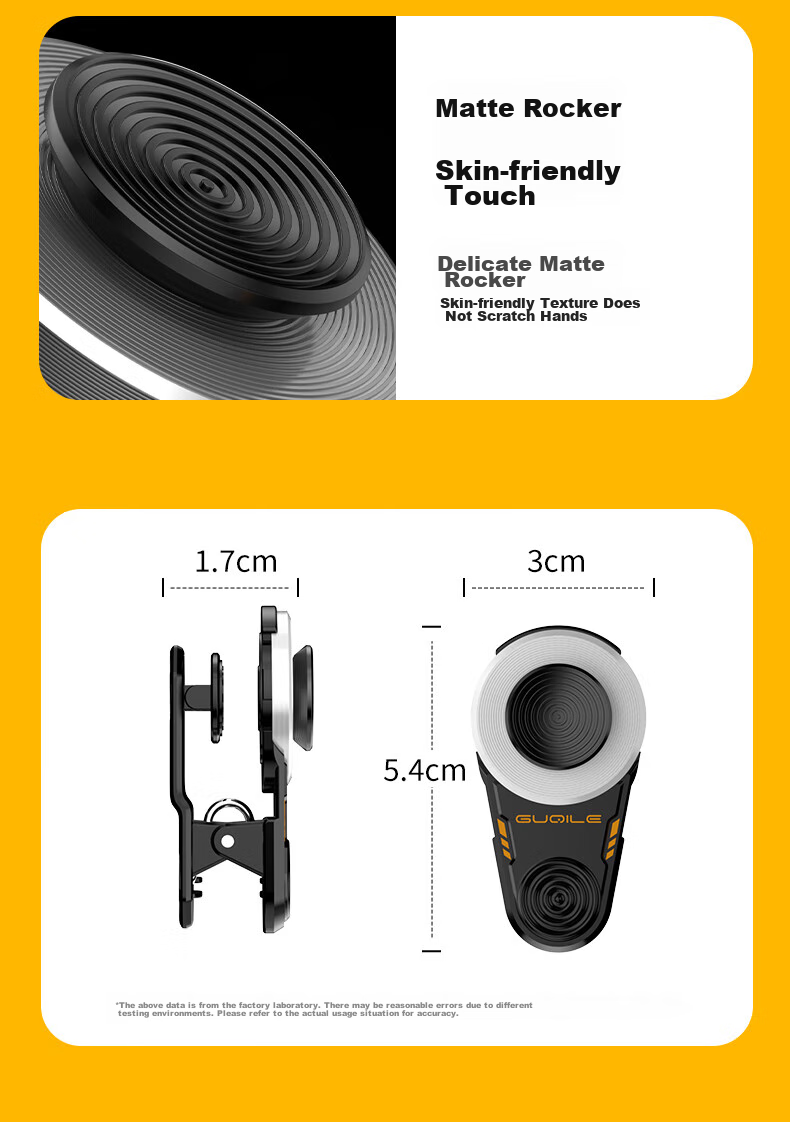 BIAZE Mobile Game Controller, PUBG Helper And Peace Elite Assistant, Mechanical Pressure Gun DNF Honor of Kings Gaming Accessory Grip, Specially Designed for Apple And Android, YX84 13