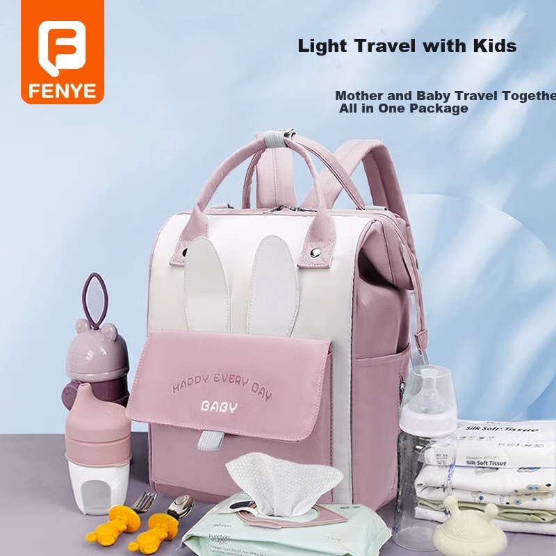 FENYE Diaper Bag Backpack, Large Capacity, Lightweight, for Mothers And Babies, Travel-Friendly, Stain-Resistant, Water-Repellent, Crossbody Bag