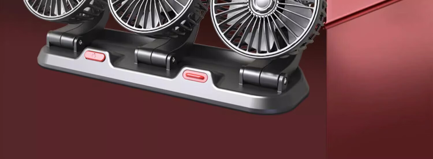 Huashi Car Fan with USB Interface, Specially Designed for Large Trucks, High-Power Strong Wind, 5V Low Noise, Three-Head Vehicle Electric Fa 13