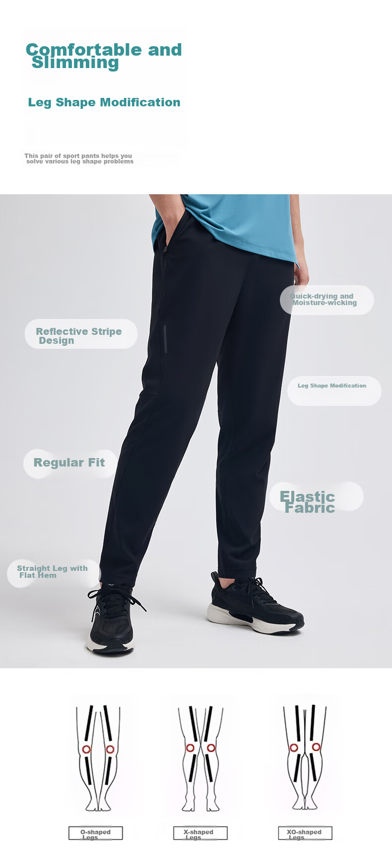 Anta Woven Men's Sports Pants Four-Season Comfortable Stretch Fitness Running Straight-Leg Commuter Thick Casual Pants 10