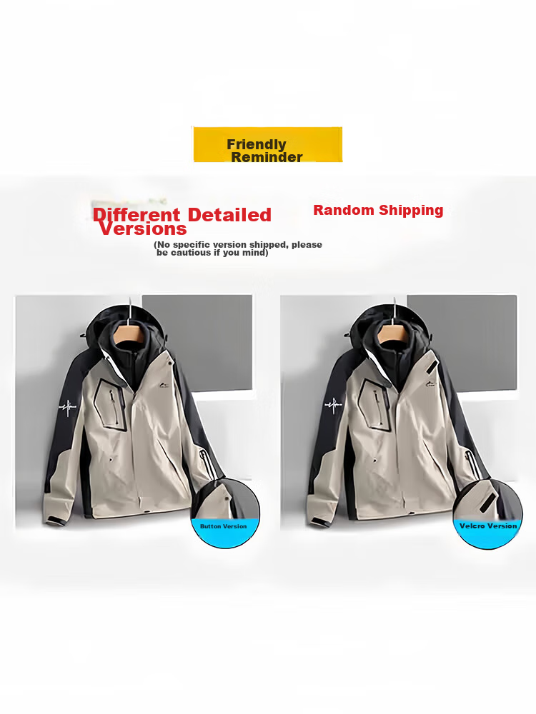 NASA MARVEL Men's Windbreaker Jacket, Autumn And Winter Outerwear, Three-In Two-Piece Set, Sports Mountaineering Clothing for Men, Black, 2XL 20