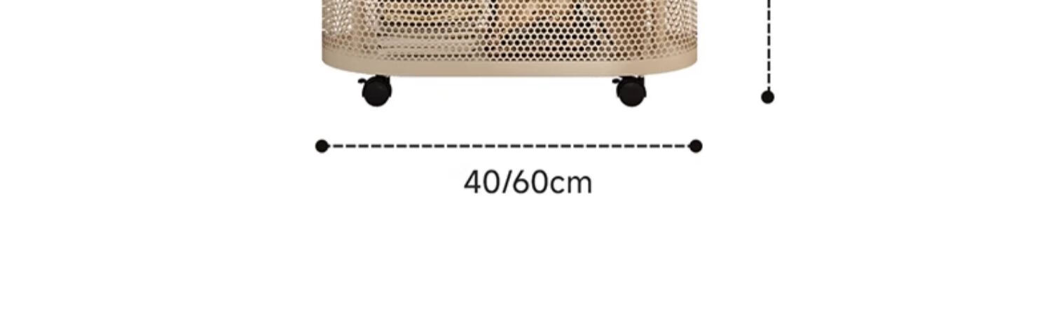 XIAOJIANGCAI Coat Rack, Floor-Standing Clothes Hanger, Mobile with Wheels, Drying Rack, Living Room Simple Storage Coat Stand, 60cm, Cream White 22