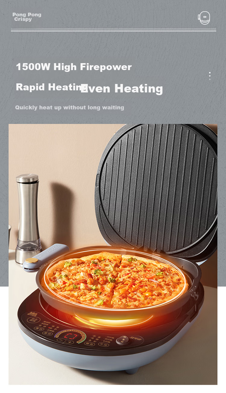 SUPOR Electric Griddle, Removable Upper And Lower Plates for Cleaning, Household Double-Sided Heating Sandwich Maker, Breakfast Machine, Multifunctional Steam Frying And Baking Machine, Electric Pancake Maker, Touch Control Smart JD30RQ859 14
