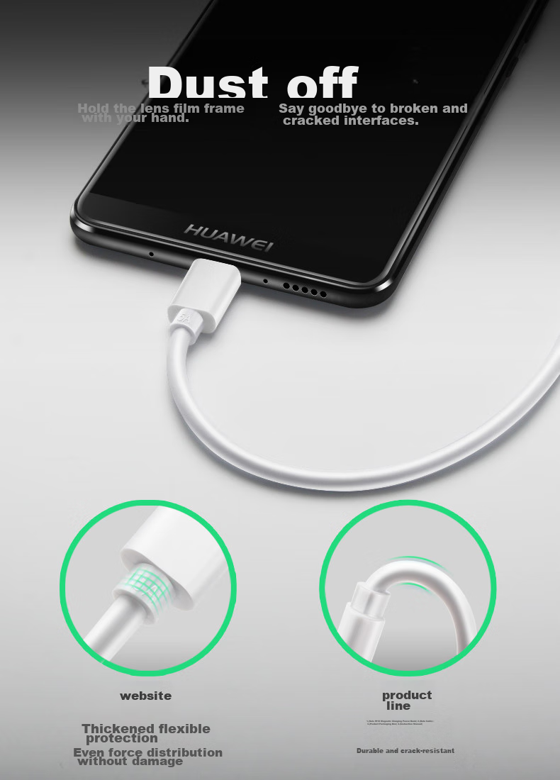 Trendsetter Compatible with Huawei Data Cable, Charging Cable, 5A Super Fast Charging for Mate70/60/50/P70/60/50/40, Honor Play8t/Play7t/X50/X40/X30/Pro 8
